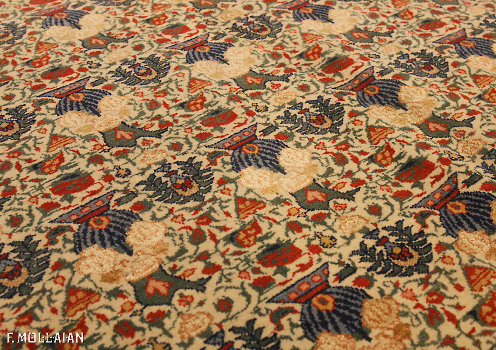 Teppich Persischer Semi-Antiker Tehran Wolle/Seide n°:72828718